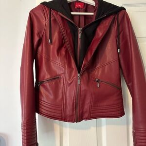 Guess leather like Jacket. Size Medium.